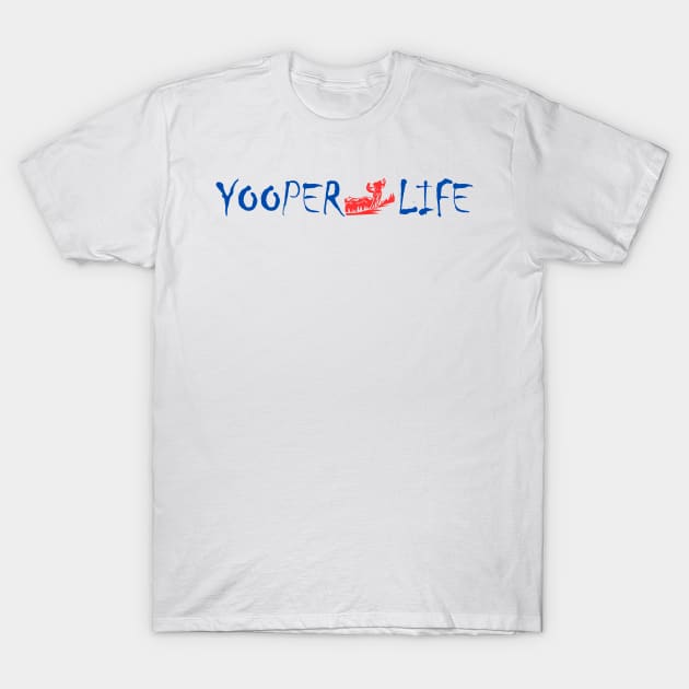 Yooper Life Snow Mobile T-Shirt by The Yooper Life